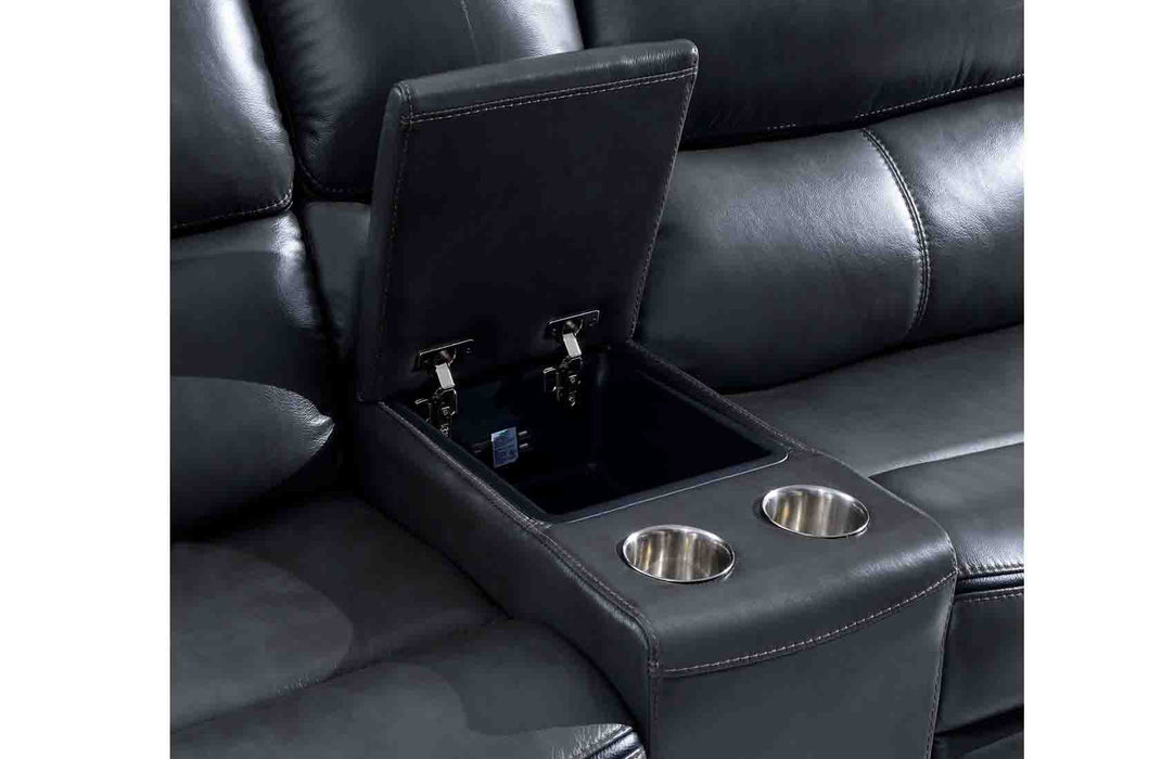 2711 Sectional with 3 Electric Recliners DARK GREY