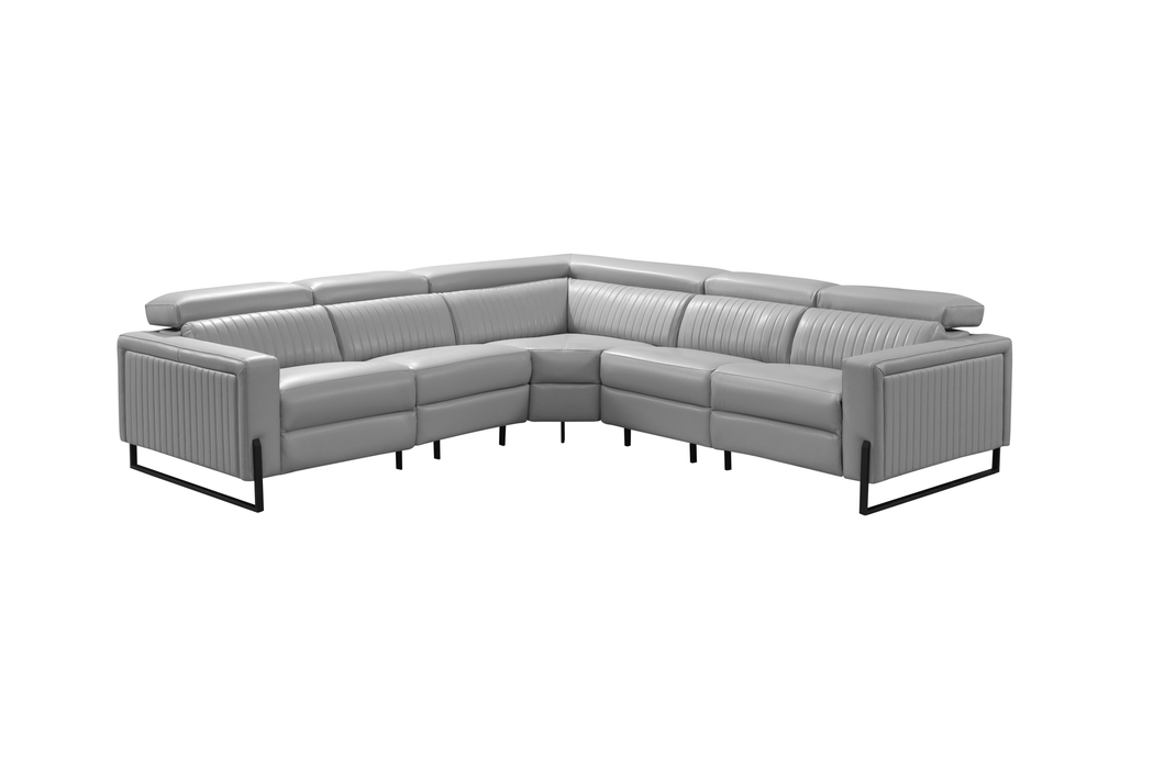 2787 Sectional with Recliners – Light Grey