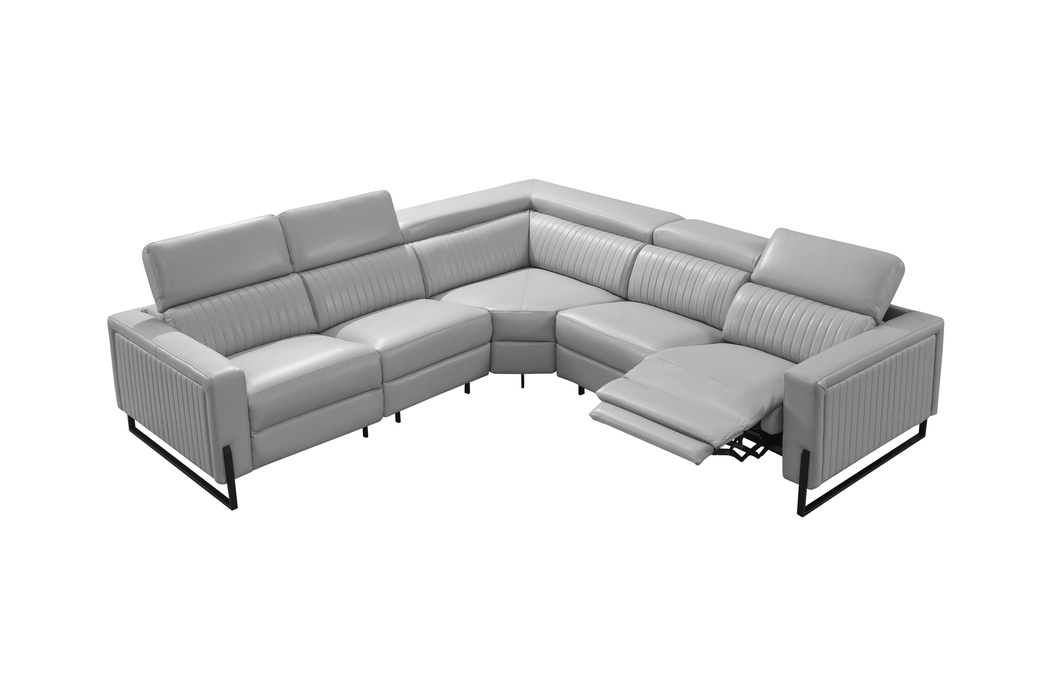 2787 Sectional with Recliners – Light Grey