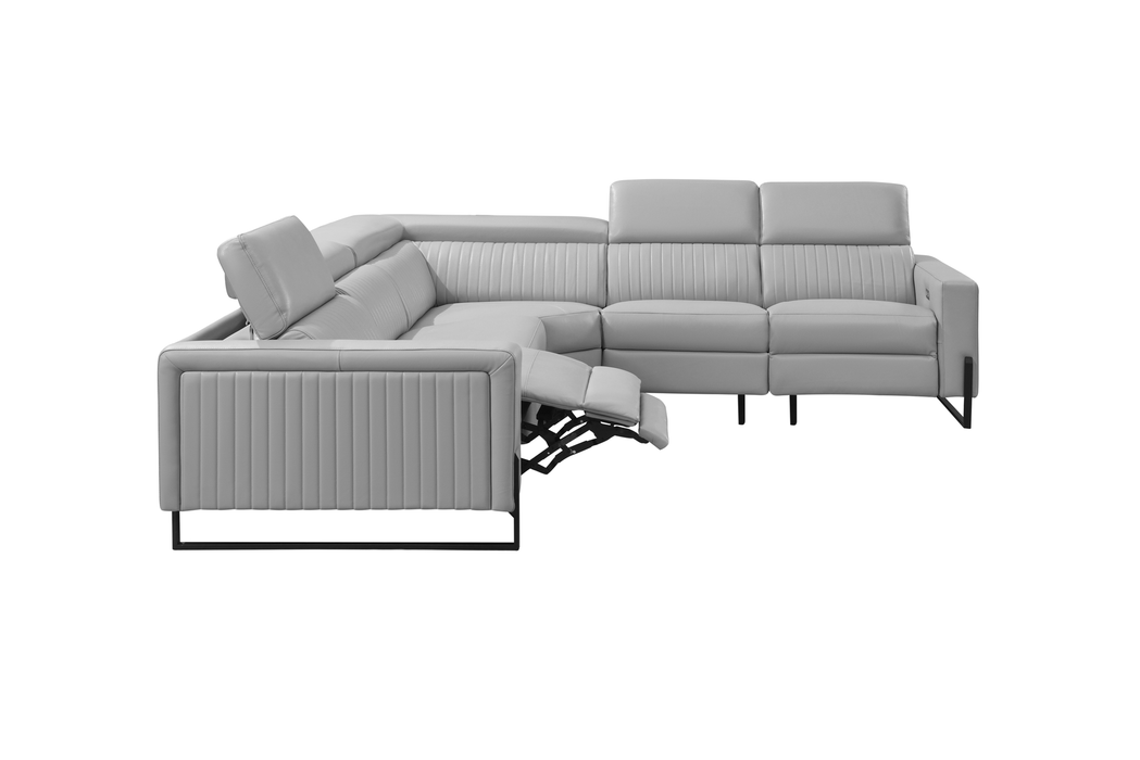 2787 Sectional with Recliners – Light Grey