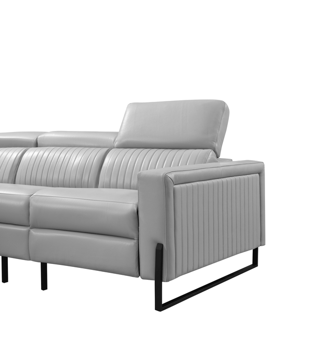 2787 Sectional with Recliners – Light Grey