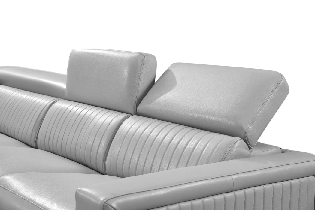 2787 Sectional with Recliners – Light Grey