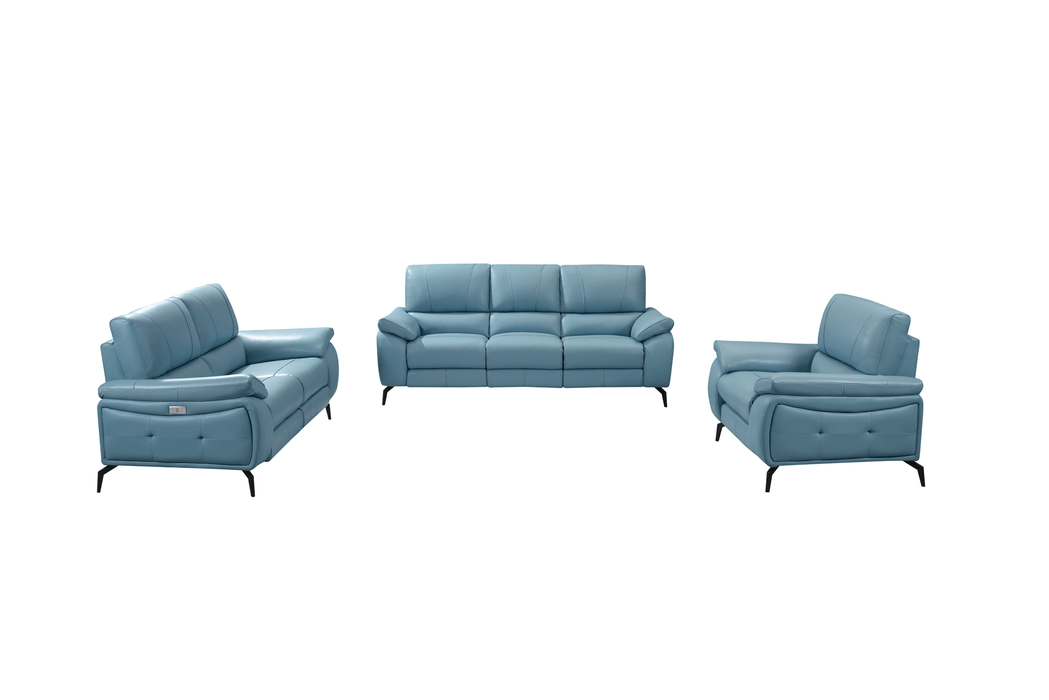 2934 Blue Chair w/ electric recliner