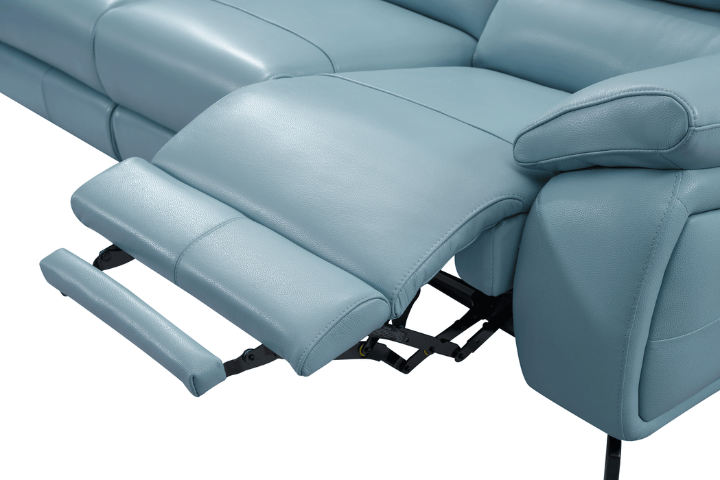 2934 Blue Chair w/ electric recliner