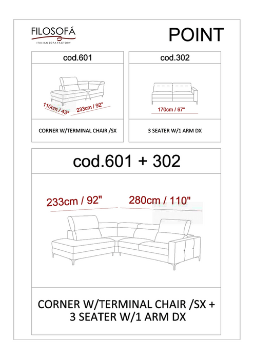 Point Left Sectional