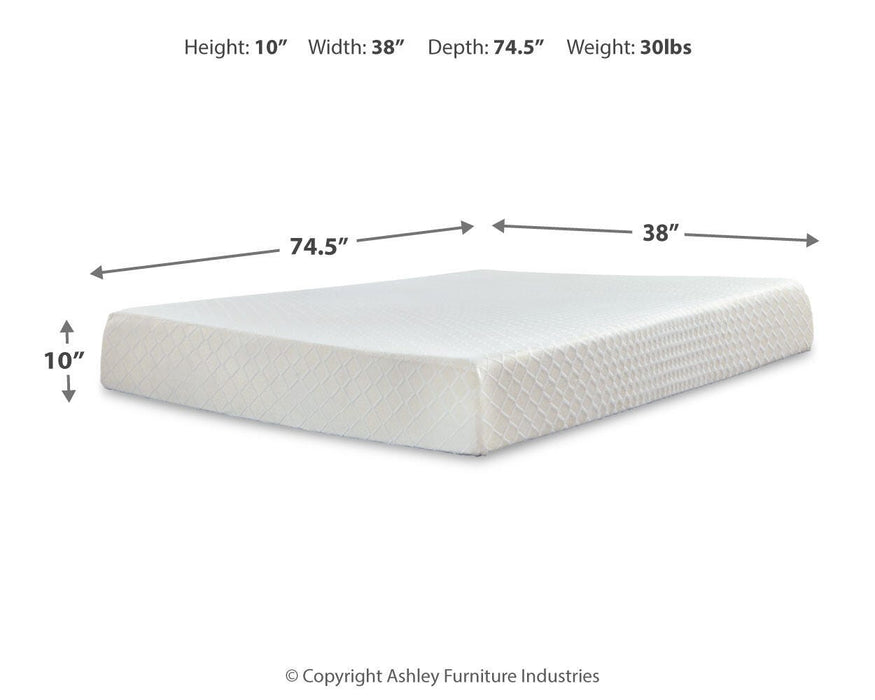 10 Inch Chime Memory Foam Twin Mattress in a Box - image 5