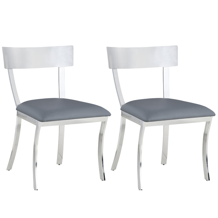 Contemporary Curved-Back Side Chair - 2 per box MAIDEN-SC