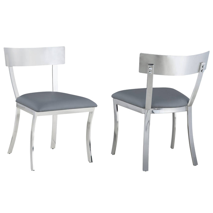 Contemporary Curved-Back Side Chair - 2 per box