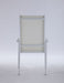 Contemporary High Back Outdoor Chair with Sling Seat - 2 per box MALIBU-AC-WHT-HB