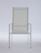 Contemporary High Back Outdoor Chair with Sling Seat - 2 per box MALIBU-AC-WHT-HB