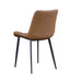 Contemporary Curved Side Chair w/ Steel Legs - 4 per box MARY-SC