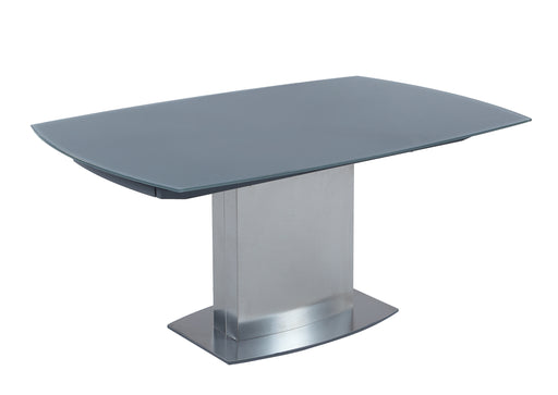 Contemporary Extendable Gray Glass Dining Table MAVIS-DT