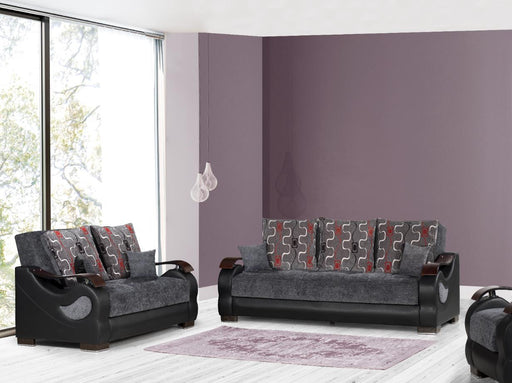 Metroplex - Chenille Gray Living Room Set