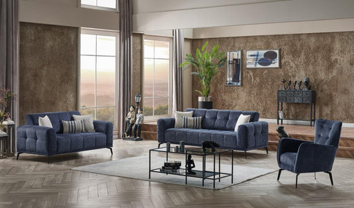 Modena Blue Living Room Set