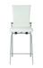 Contemporary Motion Back Counter Stool w/ Chrome Frame MOLLY-CS-WHT-CHM