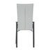 Motion-Back Side Chair w/ Black Chrome Frame - 2 per box MOLLY-SC-BKC-GRY