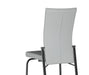Motion-Back Side Chair w/ Black Chrome Frame - 2 per box MOLLY-SC-BKC-GRY