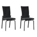 Contemporary Motion-back Side Chair - 2 per box MOLLY-SC-BLK-BLK-FAB