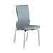 Contemporary Motion-Back Side Chair w/ Brushed Steel Frame - 2 per box MOLLY-SC-GRY-BSH