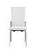 Contemporary Motion-Back Leather Upholstered Side Chair - 2 per box MOLLY-SC-WHT-LTH