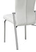 Contemporary Motion-Back Leather Upholstered Side Chair - 2 per box MOLLY-SC-WHT-LTH