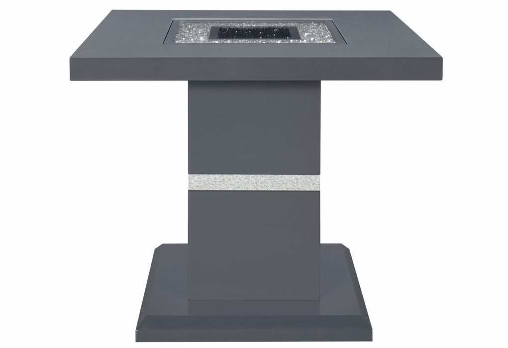 Monaco End Table - Dark Grey