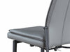 Motion-back Side Chair w/ Semi-attached Seat Cushion - 2 per box MONICA-SC-GRY-PU
