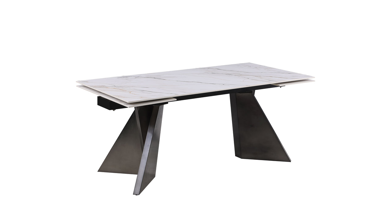 Contemporary Extendable Sintered Stone Top Dining Table MORGAN-DT