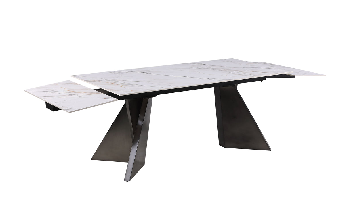 Contemporary Extendable Sintered Stone Top Dining Table MORGAN-DT