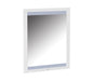 Modern White Laminate Framed Mirror w/ LED Lights MOSCOW-MIR