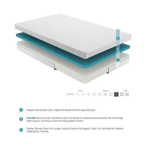 Altair 6" Twin Gel-Infused Memory Foam Mattress