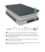 Burnham 11" Queen Green Tea Gel-Infused Memory Foam Mattress
