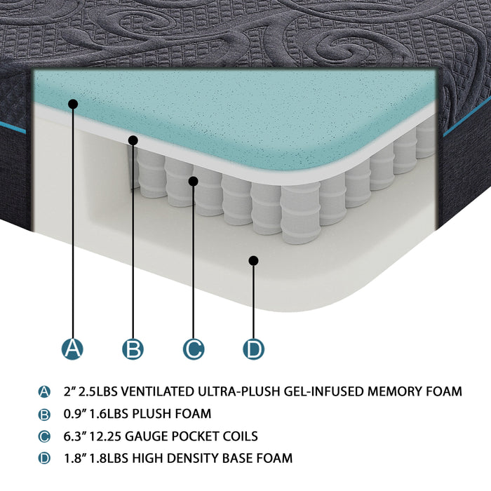 11" Gel-Infused Memory Foam Hybrid Mattress
