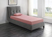 Leo 7" Pink Twin Gel-Infused Memory Foam Mattress and Pillow Set