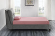 Leo 7" Pink Twin Gel-Infused Memory Foam Mattress and Pillow Set
