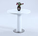Contemporary Round All-Wood Gloss White Counter Table MURRAY-CNT