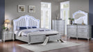 Mystic Bedroom Set – Mystic Queen 4 Pc Bedroom Set in Silver by Galaxy Home Furnishings