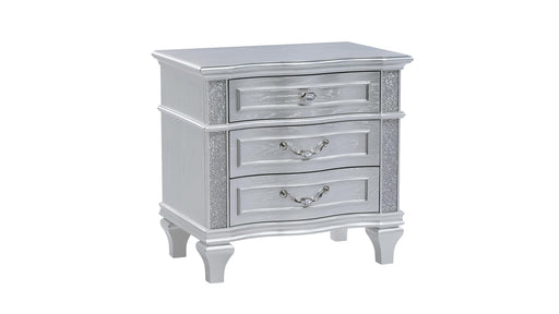 Mystic Nightstand – Mystic Nightstand Silver by Galaxy Home Furnishings