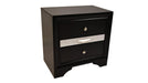 Matrix Nightstand – Matrix Nightstand Black by Galaxy Home Furnishings