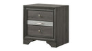 Matrix Nightstand – Matrix Nightstand Gray by Galaxy Home Furnishings