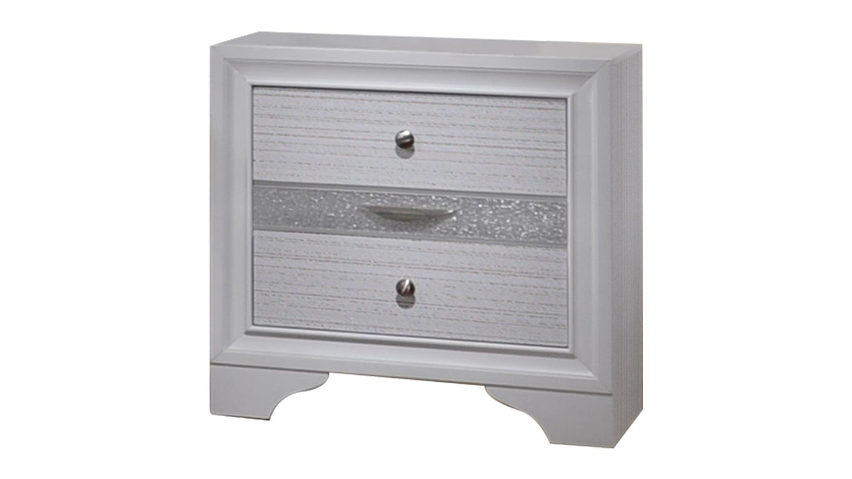 Matrix Nightstand – Matrix Nightstand White by Galaxy Home Furnishings