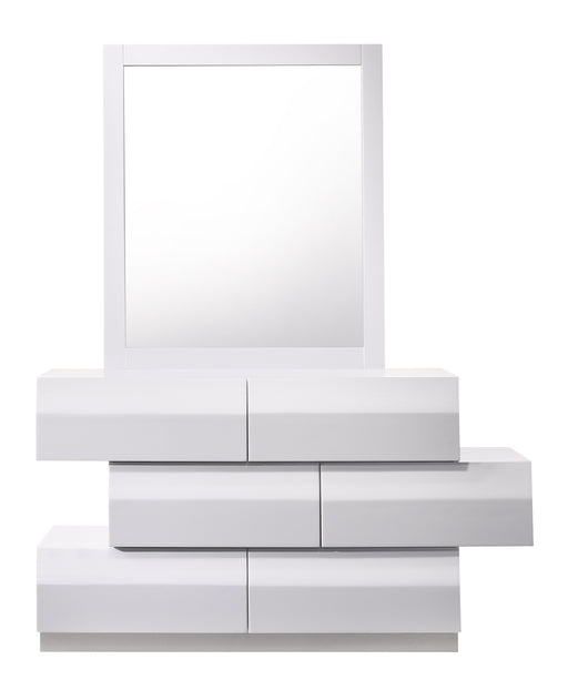 Milan Dresser & Mirror in White 17687-DM