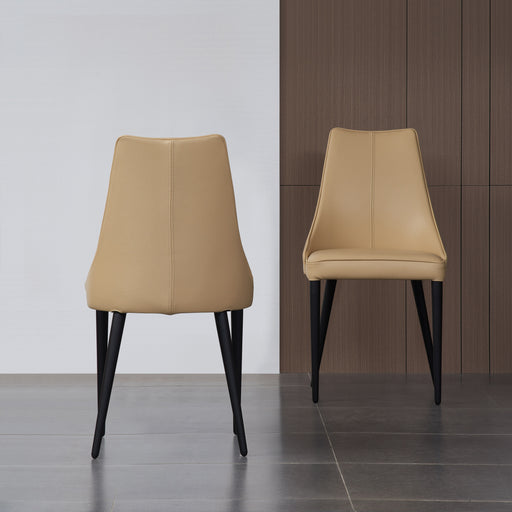 Milano Leather Dining Chair in Tan 18991-T