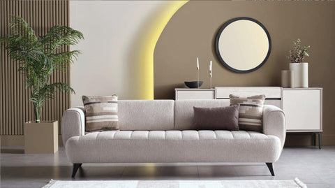Sofá cama de 3 plazas Mona - beige