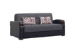 Ottomanson Sleep Plus Collection Upholstered Convertible Sofabed with Storage