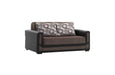 Ottomanson Mondomax Collection Upholstered Convertible Loveseat with Storage