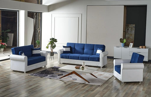 Avalon - Blue Living Room Set