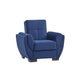 Ottomanson Armada Air Collection Upholstered Convertible Armchair with Storage