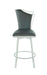 Contemporary Swivel Counter Stool w/ Design Back NADIA-CS-GRY