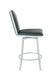 Contemporary Swivel Counter Stool w/ Design Back NADIA-CS-GRY